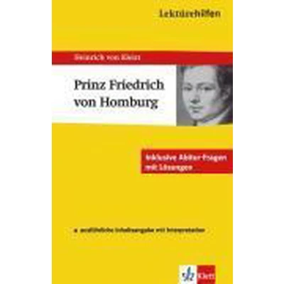Afbeelding van Lektürehilfen Heinrich von Kleist &quot;Prinz Friedrich Homburg&quot;