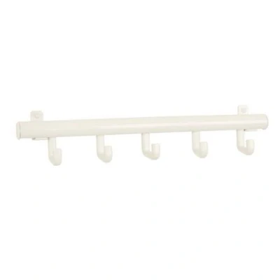 Afbeelding van V part Wandkapstok Techno 5 Steel wit