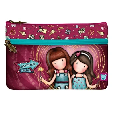Afbeelding van Schoolpennenzak Gorjuss Fireworks Kastanjebruin (23.4 x 15.5 1.5 cm)
