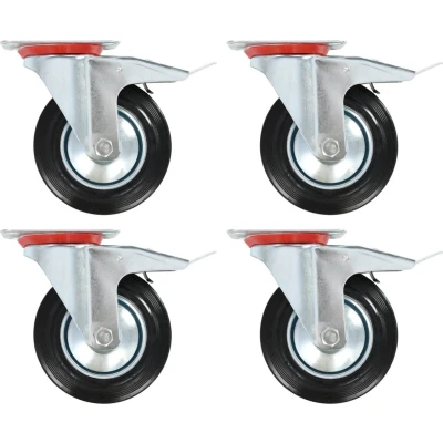 Afbeelding van VidaXL 24 st Zwenkwielen 160 mm