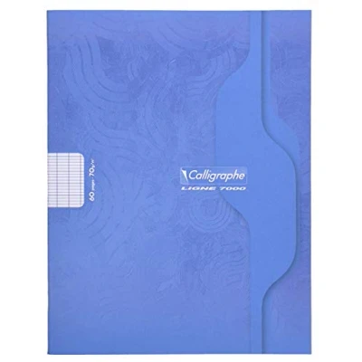 Afbeelding van Calligraphe 7004Cpack Notitieboeken, geniet, 17 x 22 cm, 48 pagina&#039;s, grote ruitjes, wit papier, 70 g, offsetkaart, willekeurige kleuren, 20 stuks