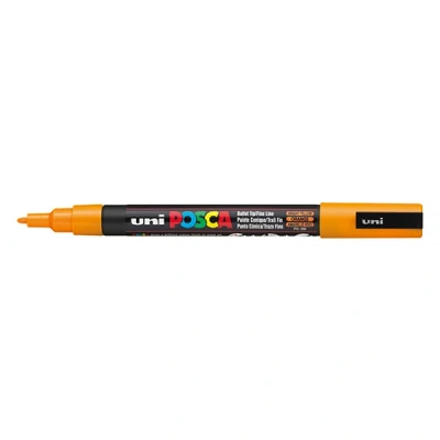 Image de Uni ball Posca Marqueur pointe fine conique Orange