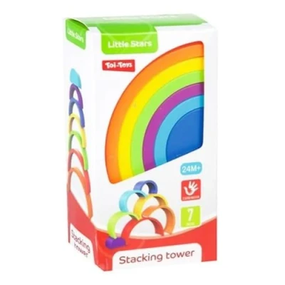 Afbeelding van Little Stars Regenboog Stapeltoren 7 delig