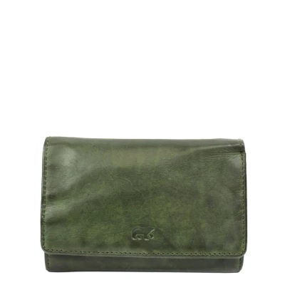 Afbeelding van Bear Design Flappie portemonnee green Dames