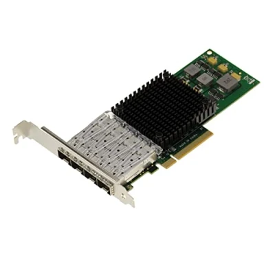 Afbeelding van KALEA INFORMATIQUE PCIe netwerk controllerkaart LAN 10G Fibre SFP+ LC 4 poorten met BROADCOM BCM57840 chipset Quad 10GbE Ethernet Fiber Network Adapter