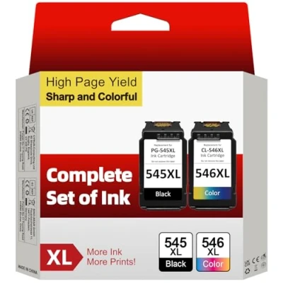 Afbeelding van Sunnieink cartridge 545 546 XL, PG CL vervanging voor Canon 546, printerinkt 545XL 546XL Pixma TS3300 TR4500 TS3450 MG2550s TS3150 MX495 MX490 TR45550 0 TR45 51 TS3100