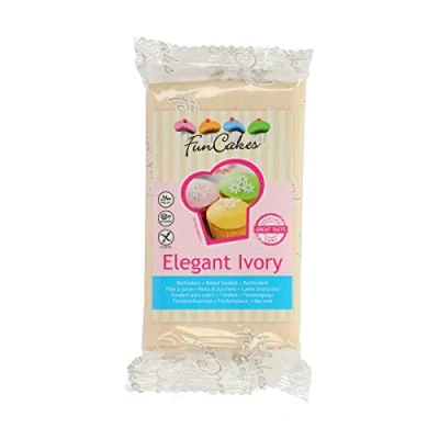 Afbeelding van FunCakes Rolfondant Ivoor Elegant (1 x 250 g)
