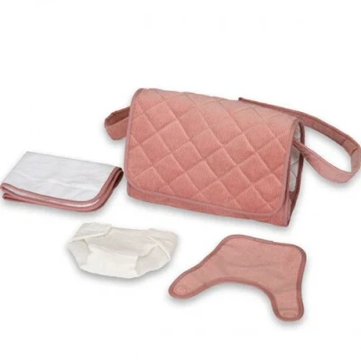 Afbeelding van Mama memo poppenluiertas corduroy roze