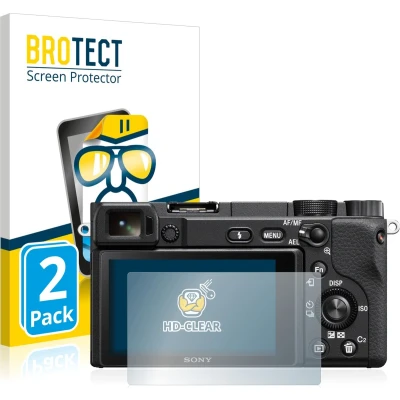 Afbeelding van BROTECT Screenprotector voor Sony Alpha 6100 Folie Beschermfolie transparant (2 Stuks)