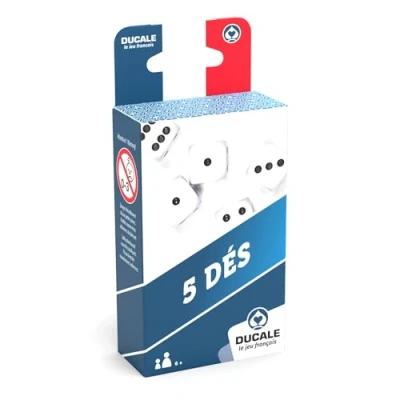 Afbeelding van Set van 5 dobbelstenen 18 mm Yams spel reisspel