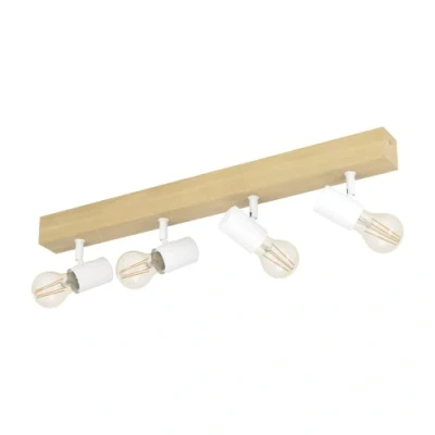Afbeelding van EGLO Townshend 3 Spot E27 63 cm Bruin/Wit