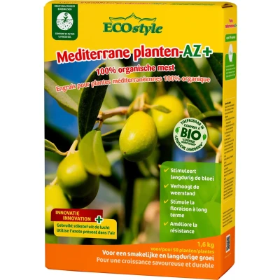 Afbeelding van ECOstyle Mediterrane Planten AZ Voor Stevige Vruchten Extra Bacterien Gezonde voeding 120 dagen 50 1,6 KG