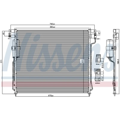 Afbeelding van Nissens Airco condensor 94879