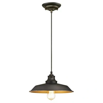 Afbeelding van Westinghouse hanglamp Iron Hill, zwart, 1 lamps