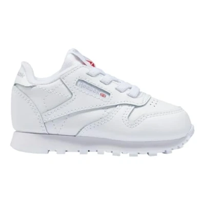 Afbeelding van Reebok Classic Leather Trainers BABY Shoes Sneakers laag voor kinderen, Maat: 25, White Leer/ synthetisch