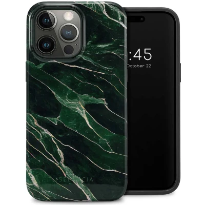 Afbeelding van Selencia Hoesje Geschikt voor iPhone 14 Pro Max Vivid Backcover Chic Marble Quartz