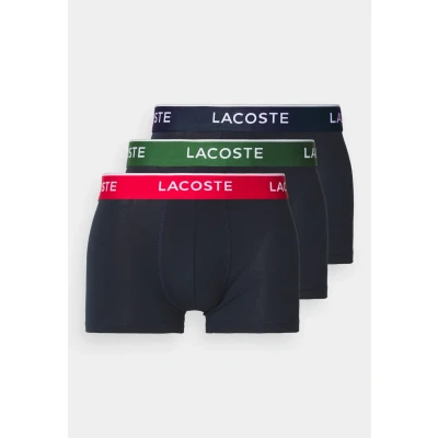 Afbeelding van Lacoste 3 PACK Onderbroeken, Heren, Maat: XXL, Navy blue/green red/navy blue