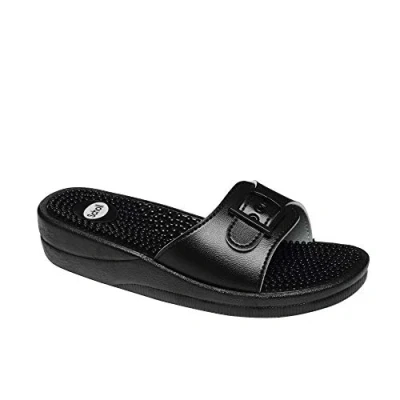 Afbeelding van Scholl New Massage sandaal, uniseks, Zwart