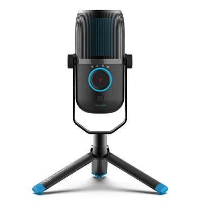 Afbeelding van JLab Talk USB microfoon voor desktop pc, condensatormicrofoon, streaming, games, computer en laptopmicrofoons, plug &amp; play met 4 richtingsmodi, bediening