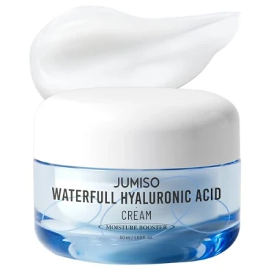 Afbeelding van Jumiso Waterfull Hyaluronic Cream 50ml Hyaluron Creme Hydraterend Concentrated 3 Complex Acid Korean Beauty Alle Huidtypes Vochtarme Huid