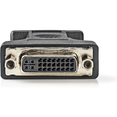 Afbeelding van Nedis VGA Adapter Male DVI I 24+5 Pins Female Vernikkeld Recht ABS / Metaal Zwart Blister