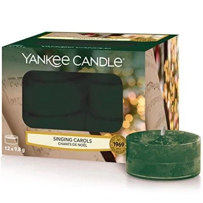 Afbeelding van Yankee Candle Theelicht Geurkaarsen Zingende Carols 12 Count