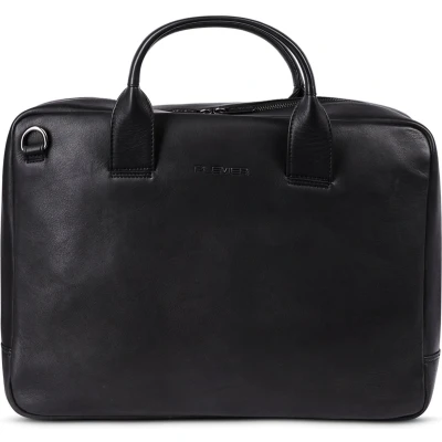 Afbeelding van Plevier Structure Gherkin Aktetas, Maat: One Size, Schwarz