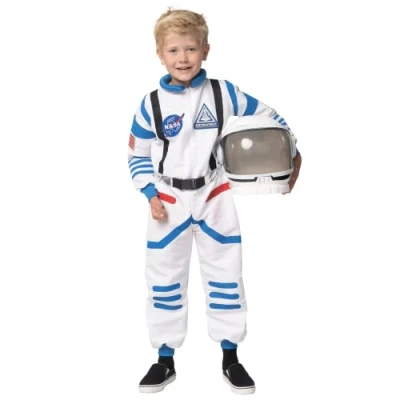 Afbeelding van Spooktacular Uniseks wit astronautenkostuum voor kinderen, Halloween, NASA pilotenpak met helm