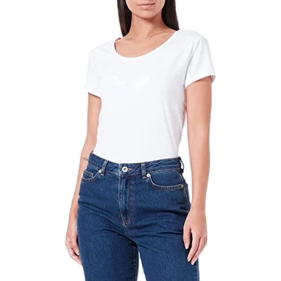 Afbeelding van ONLY Tshirt basic, Dames, Maat: 32, White