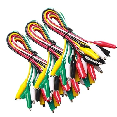 Afbeelding van Gebildet 30 Stuks Solderen Test Set met Krokodil Clips Dubbel Einde 50 cm Draad Jumper Verbindingskabel