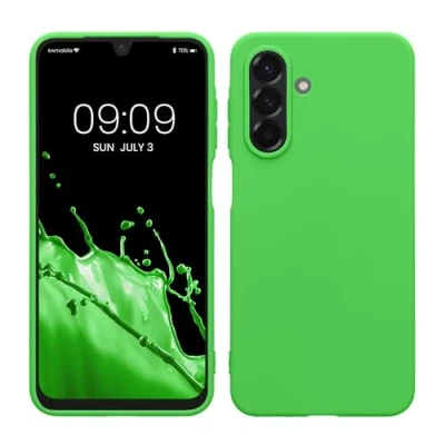 Afbeelding van kwmobile telefoonhoesje geschikt voor Samsung Galaxy A26 5G Hoesje smartphone Back cover in limoengroen