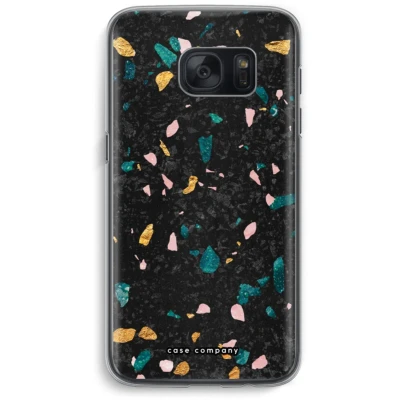 Afbeelding van Case Company® hoesje geschikt voor Samsung Galaxy S7 Terrazzo N10 Soft Cover Telefoonhoesje Bescherming aan alle Kanten en Schermrand