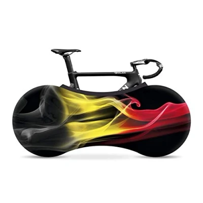 Afbeelding van Velo Sock Indoor Fahrradgarage, Standard Design&quot;Belgium&quot;, ideal für 26&quot; 29&quot; Fahrräder, 3D stretch, waschmaschinenfest
