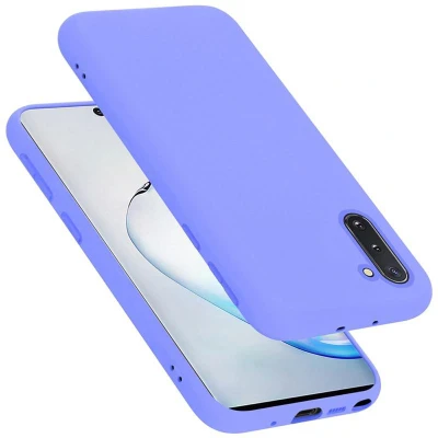 Afbeelding van Cadorabo Hoesje geschikt voor Samsung Galaxy NOTE 10 in LIQUID LICHT PAARS Beschermhoes gemaakt van flexibel TPU silicone Case Cover