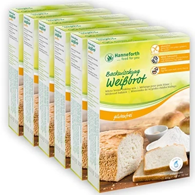 Afbeelding van Hanneforth Witte broodmix 6 x 400 g glutenvrij