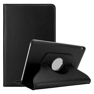 Afbeelding van Cadorabo Tablet Hoesje geschikt voor Huawei MediaPad T3 10 (9.6 inch) in OUDERLING ZWART Beschermhoes ZONDER auto Wake Up, met stand functie en elastische band sluiting Book Case Cover Etui