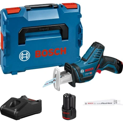 Image de BOSCH GSA 12V 14 scie à copeaux sans fil en L Boxx 102 (2x 3.0Ah batterie + chargeur) 060164L976