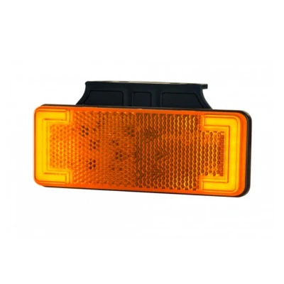 Afbeelding van Horpol LED Zijmarkering Oranje 12 24V NEON look Zijkant + Bevestigingsbeugel