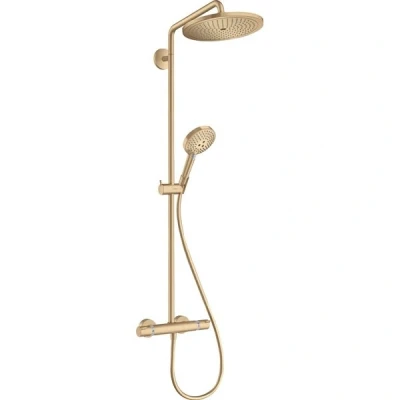 Afbeelding van Hansgrohe Croma select s showerpipe EcoSmart met thermostaat 28cm brushed bronze