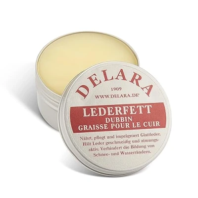 Afbeelding van DELARA Dubbin Wasverzachter voor laarzen, paardenuitrusting enz. Kleur: kleurloos, 75 ml, Made in Germany