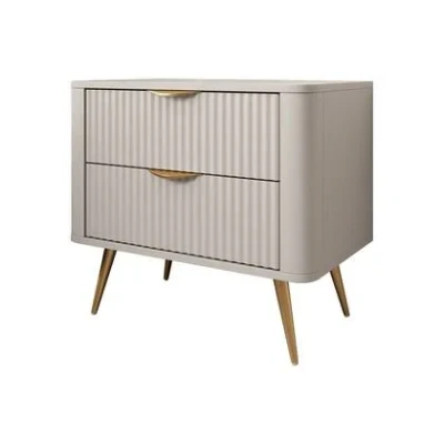 Afbeelding van Meubella Nachtkastje Lima Beige 63 cm