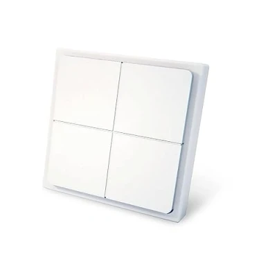 Afbeelding van LIGHTBEE ZIGBEE Draadloze schakelaar en dimmer, compatibel met Philips Hue Apple HomeKit via Bridge, slank design in mat wit