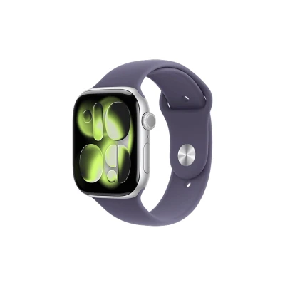 Afbeelding van Apple Watch Series 11 46mm Zilver Sportband M/L