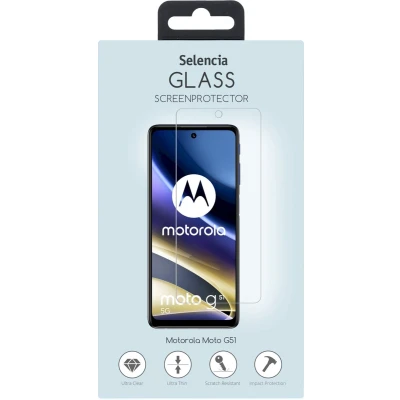 Afbeelding van Selencia Screenprotector Geschikt voor Motorola Moto G51 Tempered Glass Gehard Glas