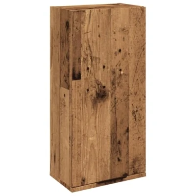 Afbeelding van vidaXL Badkamerkast wandgemonteerd 32x20x67 cm oud houtkleurig