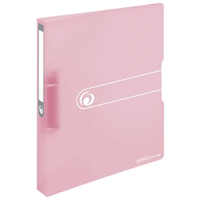 Image de Herlitz 11409026 Easy orga to go Classeur à anneaux A4 2 hauteur de remplissage 25 mm Pastell Rose Transparent