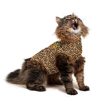 Afbeelding van Medical Pet Shirt Kat Luipaard Print S