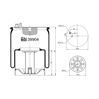 Afbeelding van Febi Bilstein Veerbalg 39904