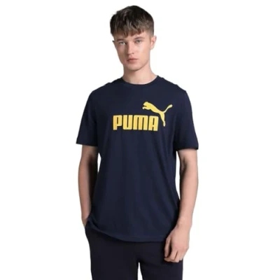 Afbeelding van Puma LOGO TEE Tshirt print, Heren, Maat: XS, New navy