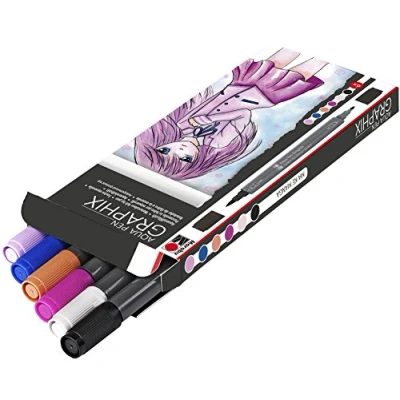 Afbeelding van Marabu Make Manga Set van 6 aquarelkleurstiften